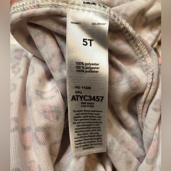 Carter ‘Just One You’ 2 pk of footed pajamas-cheetah print and sheep, size 5T. - Picture 6 of 11